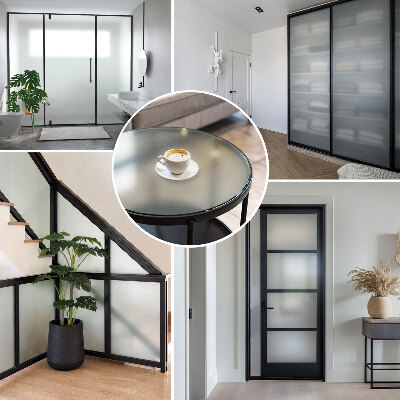 Privacy window film frosted