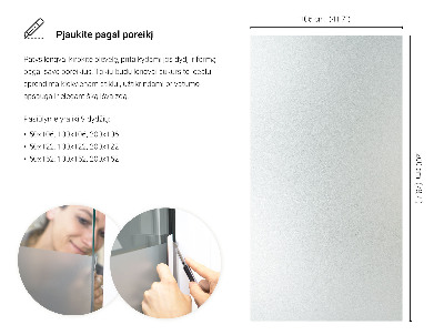 Privacy window film frosted