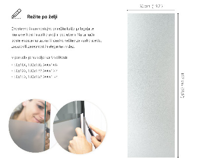 Privacy window film frosted