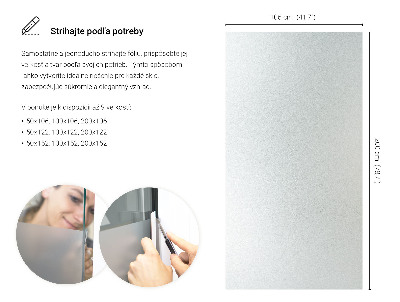 Privacy window film frosted