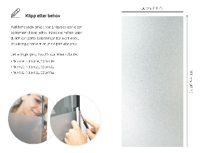 Privacy window film frosted