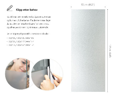 Privacy window film frosted