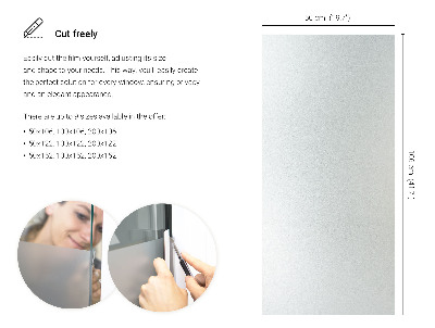 Privacy window film frosted