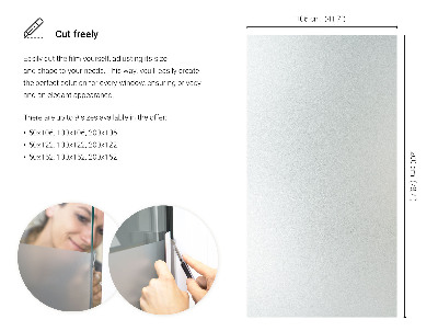 Privacy window film frosted