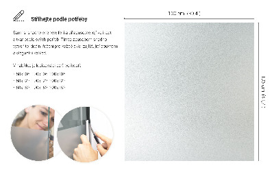 Privacy window film frosted