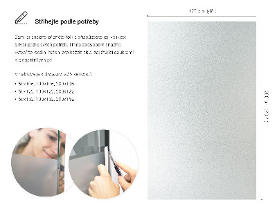 Privacy window film frosted