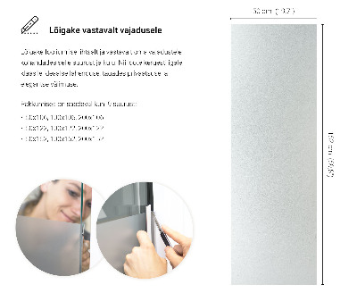 Privacy window film frosted