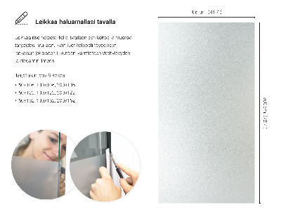 Privacy window film frosted