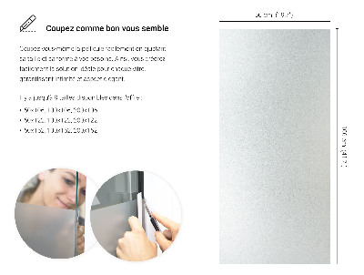 Privacy window film frosted