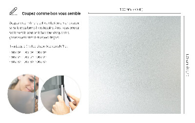 Privacy window film frosted