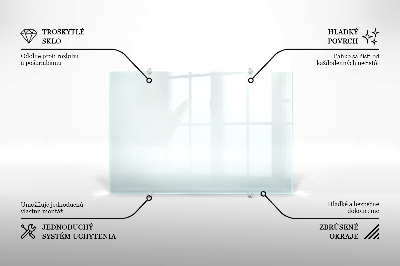 Glass splashback transparent