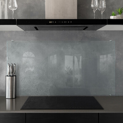 Glass splashback transparent