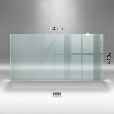 Glass splashback transparent