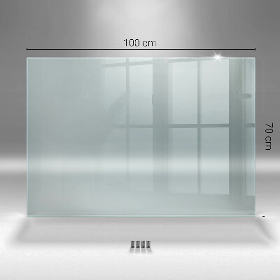 Glass splashback transparent