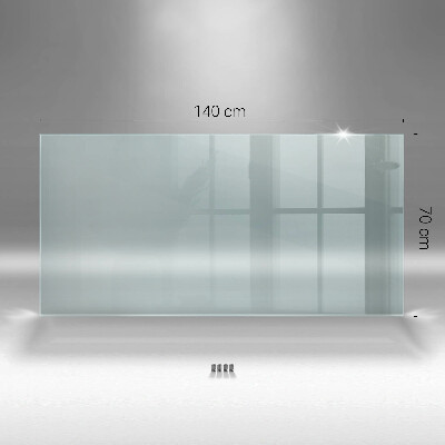 Glass splashback transparent