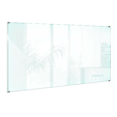 Glass splashback transparent