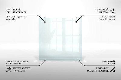 Glass splashback transparent