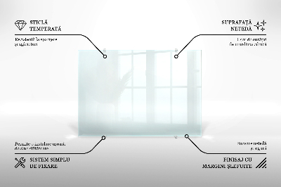 Glass splashback transparent