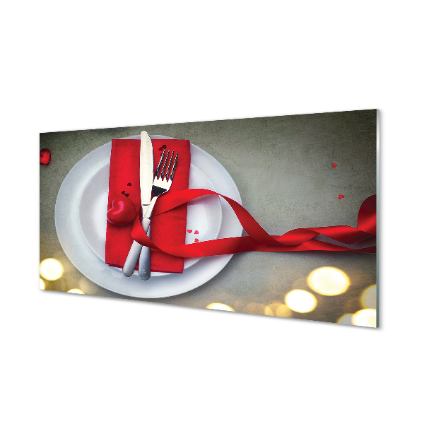 Kitchen Splashback Light dinner heart