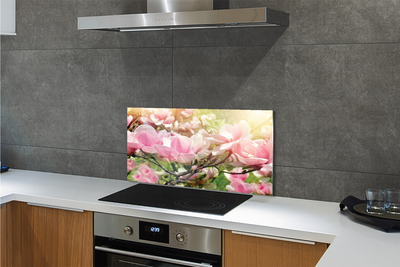 Kitchen Splashback flowers