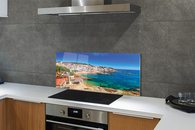 Kitchen Splashback Spain beach city coast