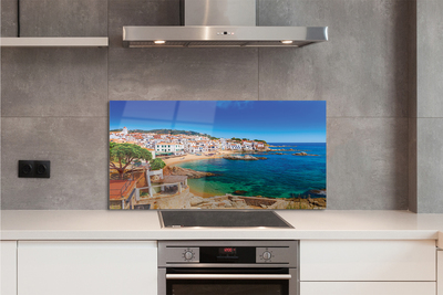 Kitchen Splashback Spain beach city coast