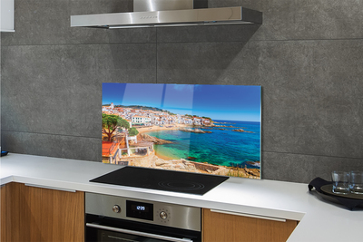 Kitchen Splashback Spain beach city coast