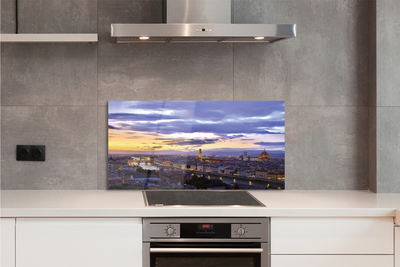 Kitchen Splashback Italy Sunset River Sun