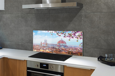 Kitchen Splashback Italy Cathedral Panoramic night