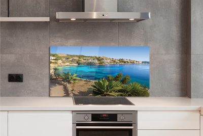 Kitchen Splashback Spain Coast seaside town