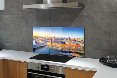 Kitchen Splashback Berlin river bridges