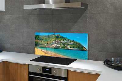 Kitchen Splashback Spain mountain village beach