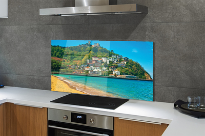 Kitchen Splashback Spain mountain village beach