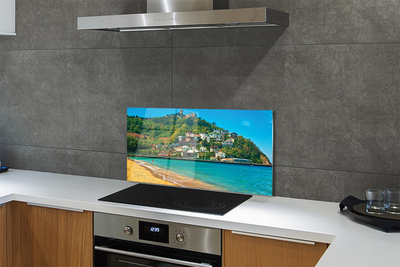 Kitchen Splashback Spain mountain village beach