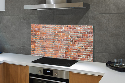 Kitchen Splashback Vintage brick wall