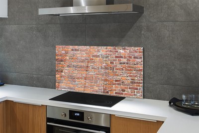 Kitchen Splashback Vintage brick wall