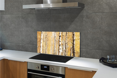 Kitchen Splashback Fall Trees