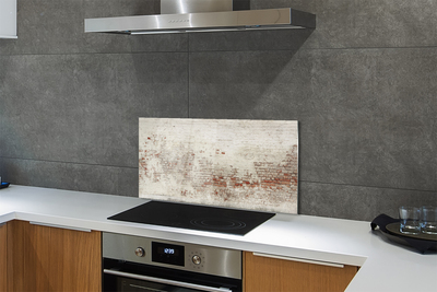 Kitchen Splashback Vintage brick wall