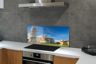 Kitchen Splashback Italy Tower of Pisa Cathedral