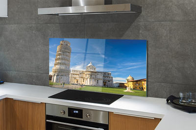 Kitchen Splashback Italy Tower of Pisa Cathedral