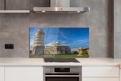 Kitchen Splashback Italy Tower of Pisa Cathedral