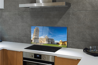 Kitchen Splashback Italy Tower of Pisa Cathedral