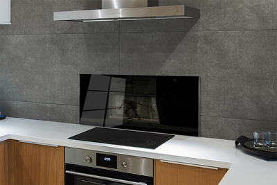 Kitchen Splashback Dark Zombie building