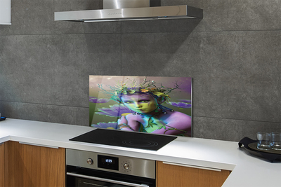 Kitchen Splashback Eleven wife flowers