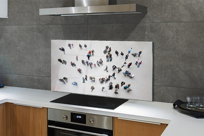 Kitchen Splashback People, birds fly