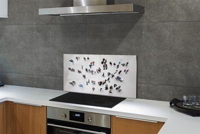 Kitchen Splashback People, birds fly