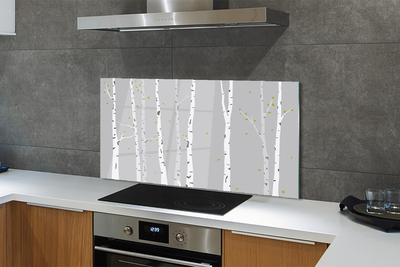 Kitchen Splashback birch Illustration