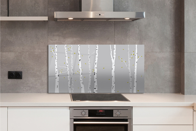 Kitchen Splashback birch Illustration