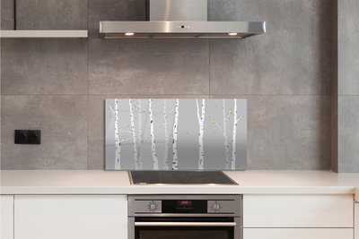 Kitchen Splashback birch Illustration