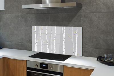 Kitchen Splashback birch Illustration